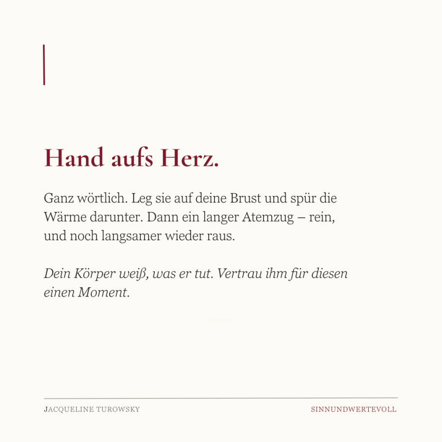 Notfalltipps Seite 3 mit dem Titel Hand aufs Herz